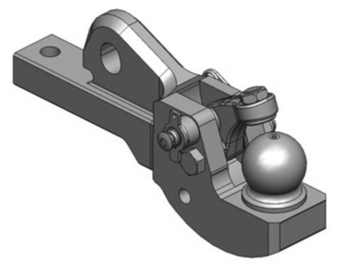 Scharmüller Einsatz K80® Ball Coupling System 00.428.00.5-A17 enganche de remolque para John Deere 6010, 6020, 6030, 6R, 7020, 7030, 8010, 8020 tractor de ruedas
