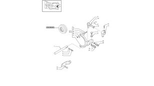 New Holland 87603966 horquilla de embrague para New Holland T6010  tractor de ruedas