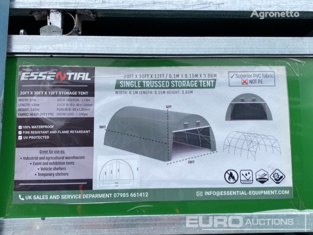 Essential  20' x 30' PVC Storage Tent hangar de tela